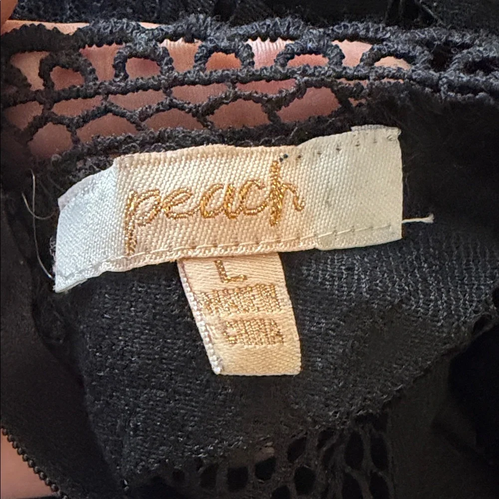 Source Unknown Elegant Black Lace Blouse - Picture 2 of 2